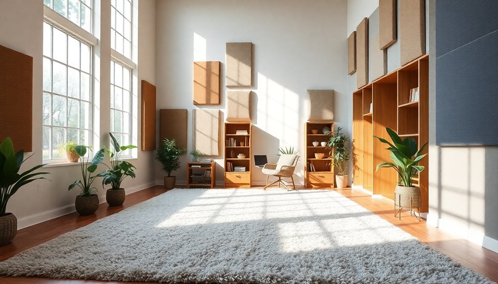 acoustic balance through materials