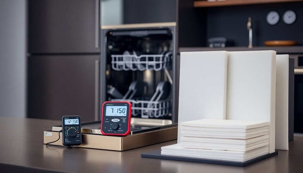 measuring dishwasher noise levels