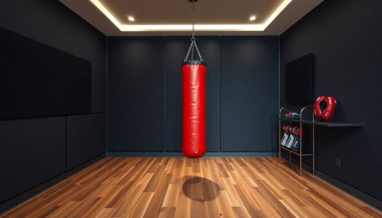 quiet boxing training space