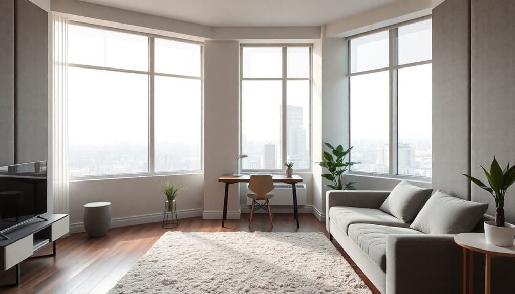 Illustration of Secure Soundproofed Apartments For Rent In City