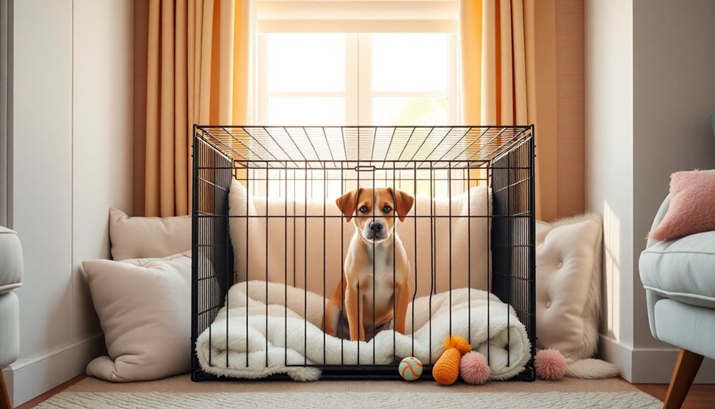 safe comfortable well ventilated crate