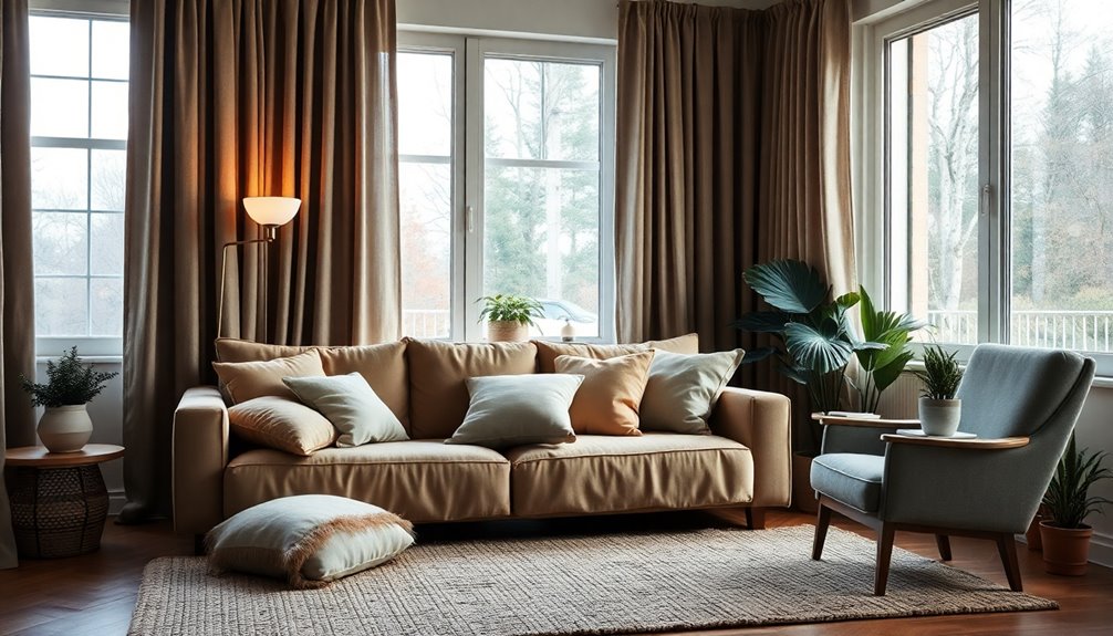 soft furnishings improve acoustics