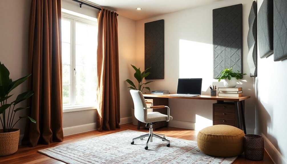 sound absorbing furniture placement