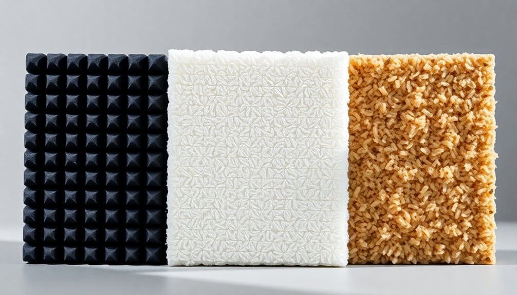 sound absorption material comparison