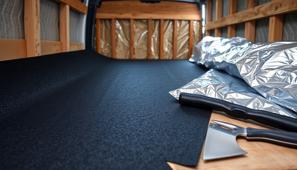 soundproofing camper van installation