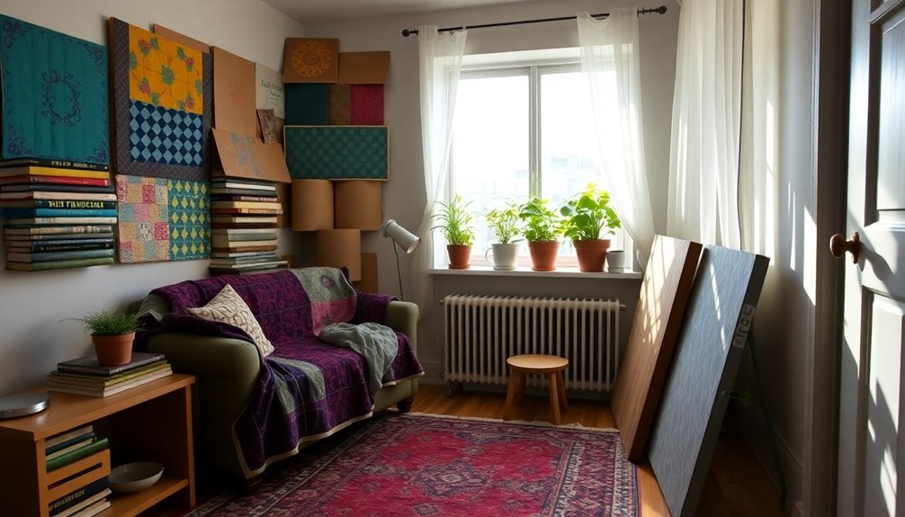 soundproofing with household items